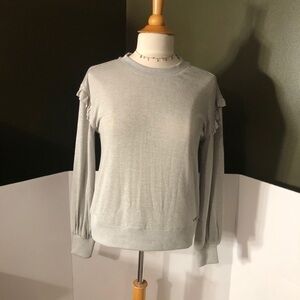 Tahari Grey/White Heather Sweater Size S NWT